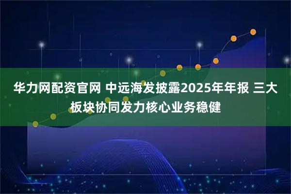 华力网配资官网 中远海发披露2025年年报 三大板块协同发力核心业务稳健