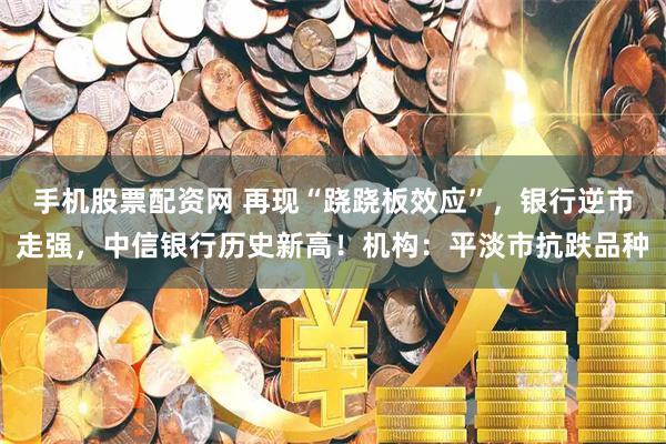 手机股票配资网 再现“跷跷板效应”，银行逆市走强，中信银行历史新高！机构：平淡市抗跌品种
